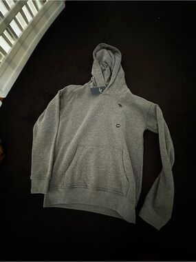 abercrombie kids Gray Hooded Pullover Sweatshirt